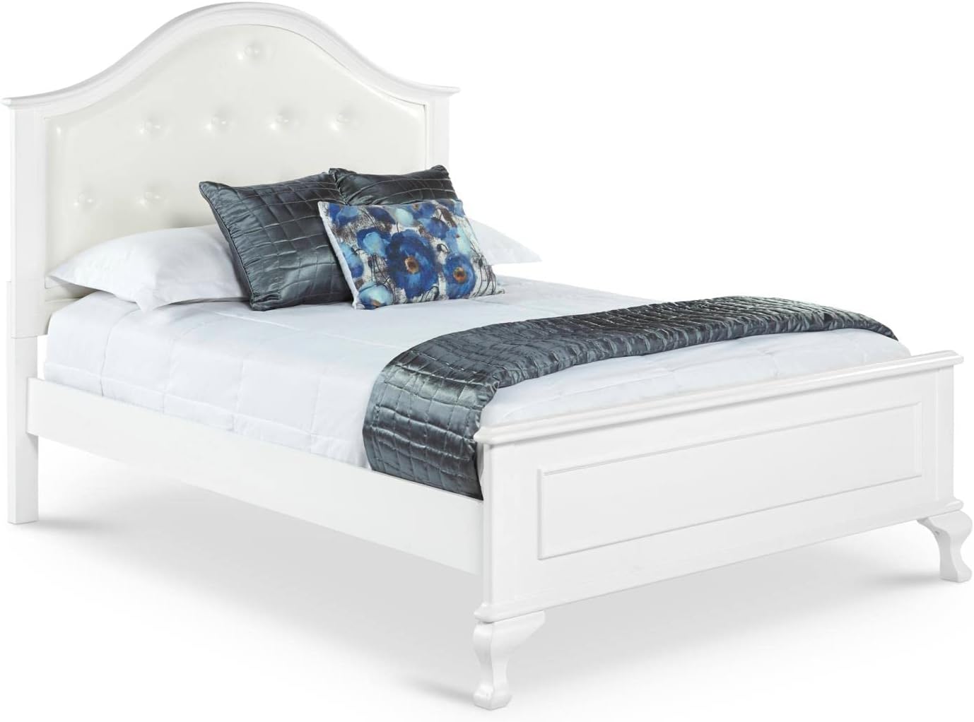 Picket House Furnishings Jenna 3 Piece Full Kids Bedroom Set in White