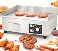 Commercial Stainless Steel Electric Griddle - 3000W Flat Top Grill with Adjustable Heat Settings, Non-Stick Teppanyaki Design, 14/22 Inch Versatile Cooking for Restaurants and Home Use.