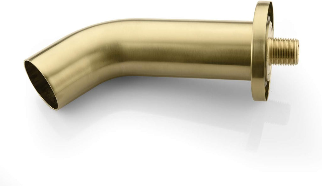 sumerain Pressure Balance Shower and Tub Faucet Set Brushed Gold with Tub Spout, 8' Shower Head, High Flow