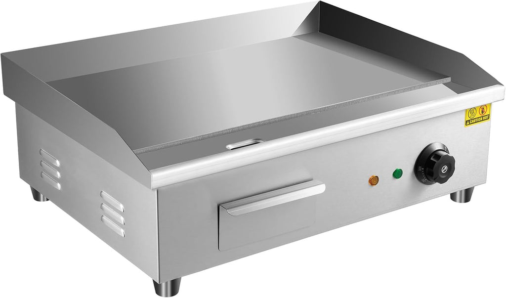 Flat Top Griddle,Commercial Electric Griddle,3000W Countertop Flat Top Griddle with Thermostatic Control, 21.25 * 11.81 in,110V