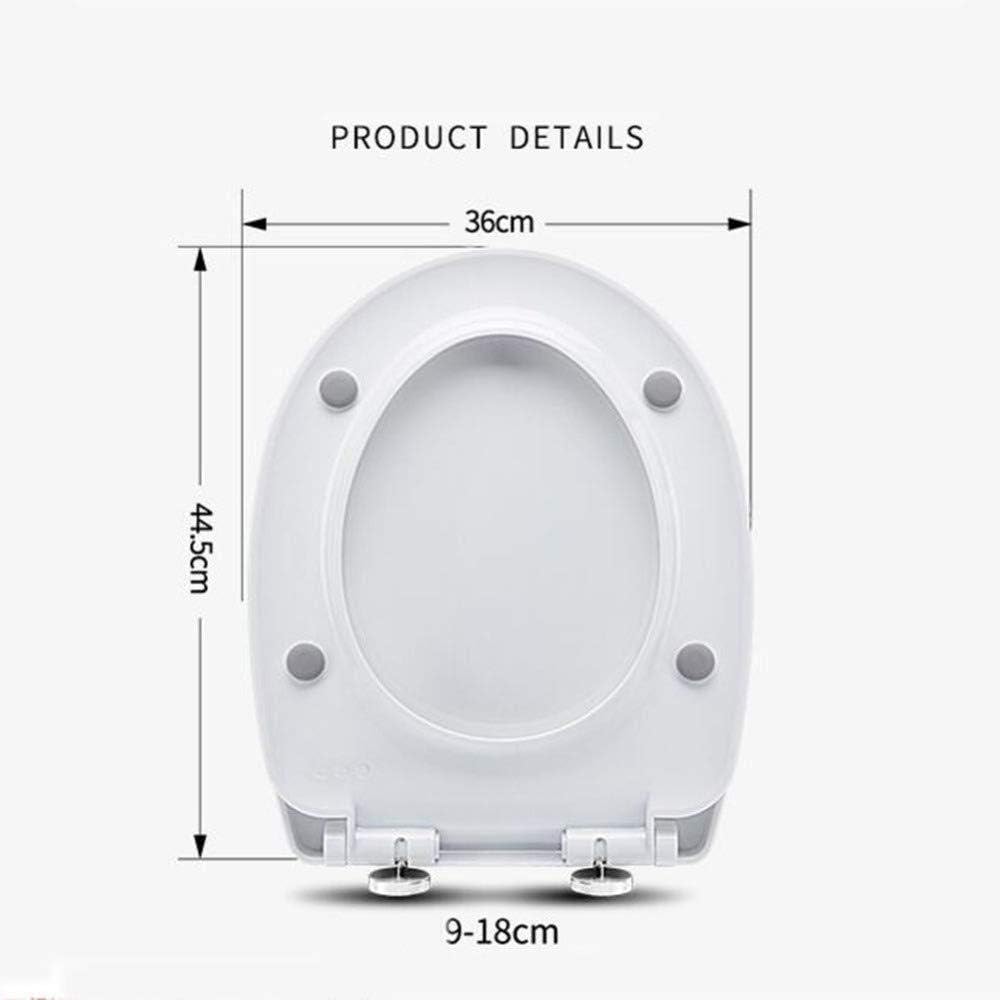 Toilet Seat Lid with Adjustable Hinge Home Bathroom Use Decor Round Commercial (Starfish)
