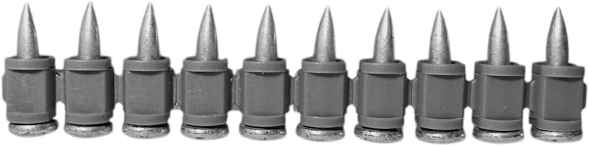 ¾″ Concrete Nails Compatible With Hilti DX460/DX351/DX2/DX5/DX6-MX-500x Count Flat Head Nails with 20µm Galvanized Zinc Coating-Heavy-Duty Construction Fasteners for Commercial & Residential Projects