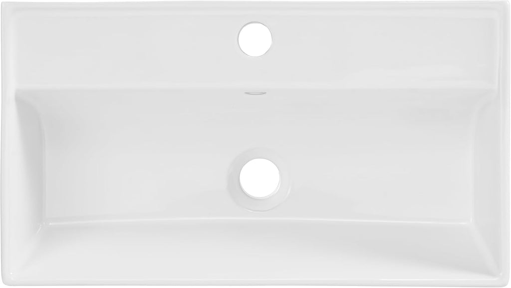 Claire 22' Wall-Mount Bathroom Sink with Brushed Gold Towel Bar