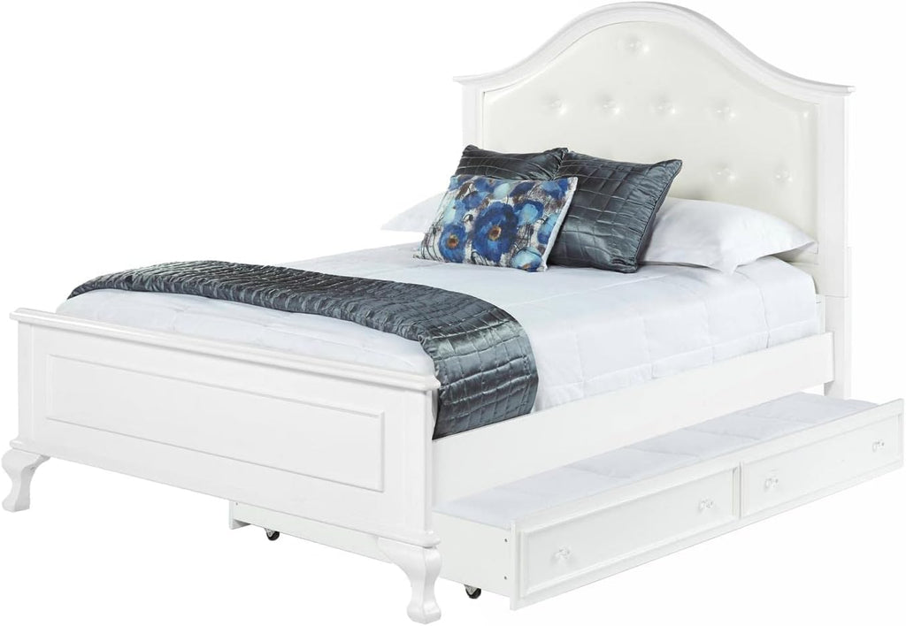 Picket House Furnishings Jenna 3 Piece Full Bedroom Set in White
