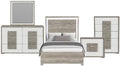 Picket House Vega Queen 5PC Bedroom Set with LED in Dual Tone