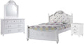 Picket House Furnishings Annie 4 Piece Full Bedroom Set in White