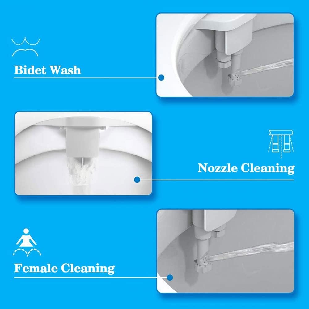 Non-Electric Bidet Toilet Seat Anal Single Left Handle (D 1)