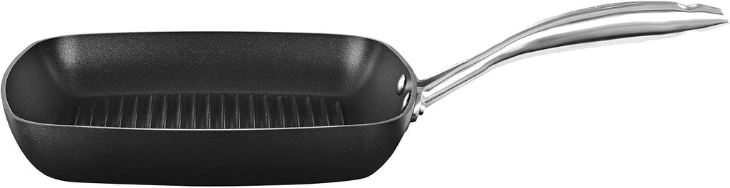 Scanpan Pro IQ 10.5' Square Grill Pan - Easy-to-Use Nonstick Cookware - Dishwasher, Metal Utensil & Oven Safe - Made by Hand in Denmark