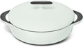 Caraway Enameled Cast Iron Braiser - 3.5 qt Braiser Pan - 3 Layer Enamel Coating - No Seasoning Required - Compatible With All Stovetops - Oven Safe - Free From Forever Chemicals - Light Mist