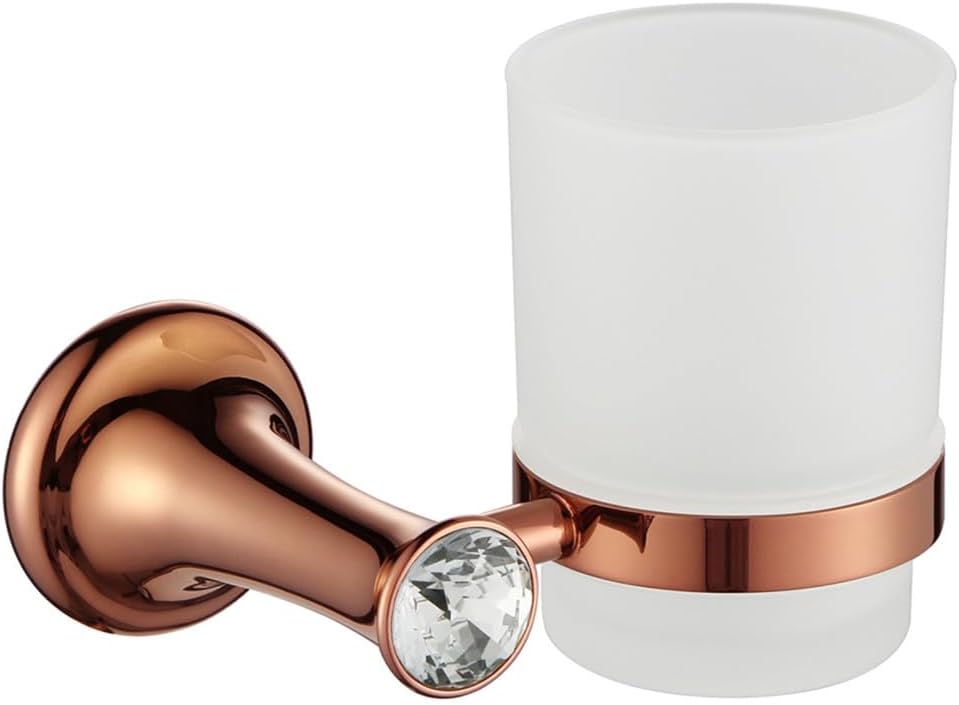 Coat Hook Bathroom Hooks Rose Gold Bathroom Accessories Brass Wall Mounted Toilet Brush Paper Towel Holder Rack Glass Shelf Bath Hardware Set.,Robe Hook(Color:Glasses Holder)