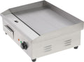 Commercial Griddle 3000W High Efficiency Electric Flat Top Countertop Grill Stainless Steel Cast Iron Plate for Pancakes & Sandwiches