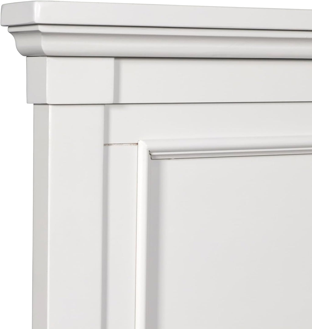 New Classic Furniture Tamarack Wood Queen Bed, White