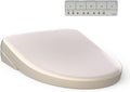 TOTO® WASHLET® S7 Electronic Bidet Toilet Seat with EWATER+® Bowl and Wand Cleaning, Contemporary Lid, Elongated, Sedona Beige - SW4726#12