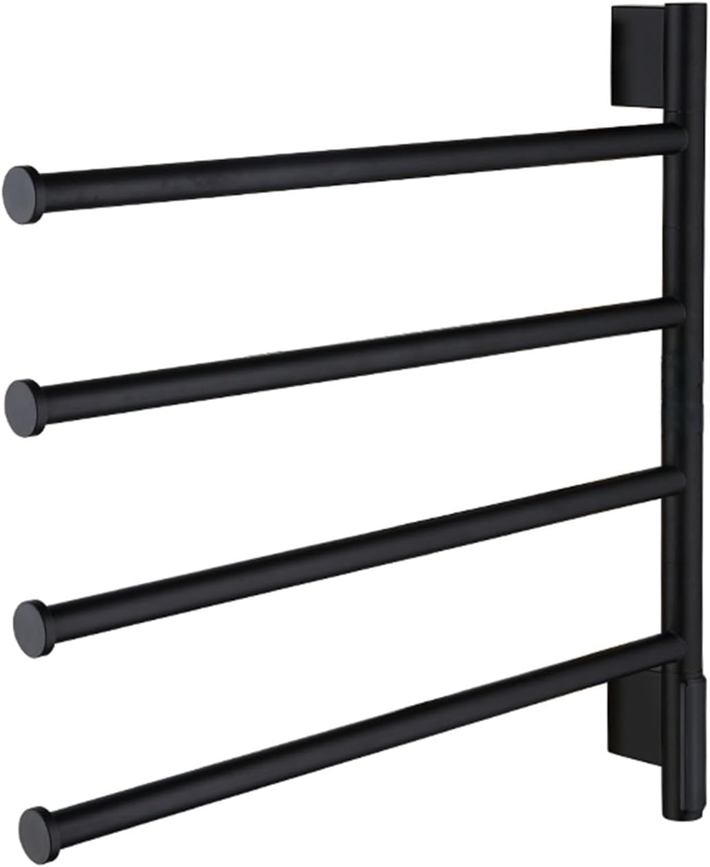 Heated Towel Racks Rotatable, Electric Towel Warmer for Bathroom Wall Mounted with Timer/Temperature Control,Black