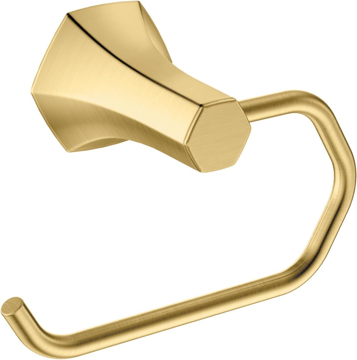 hansgrohe Toilet Paper Holder 55-inch Transitional Stand Accessories in Brushed Gold Optic, 04837250