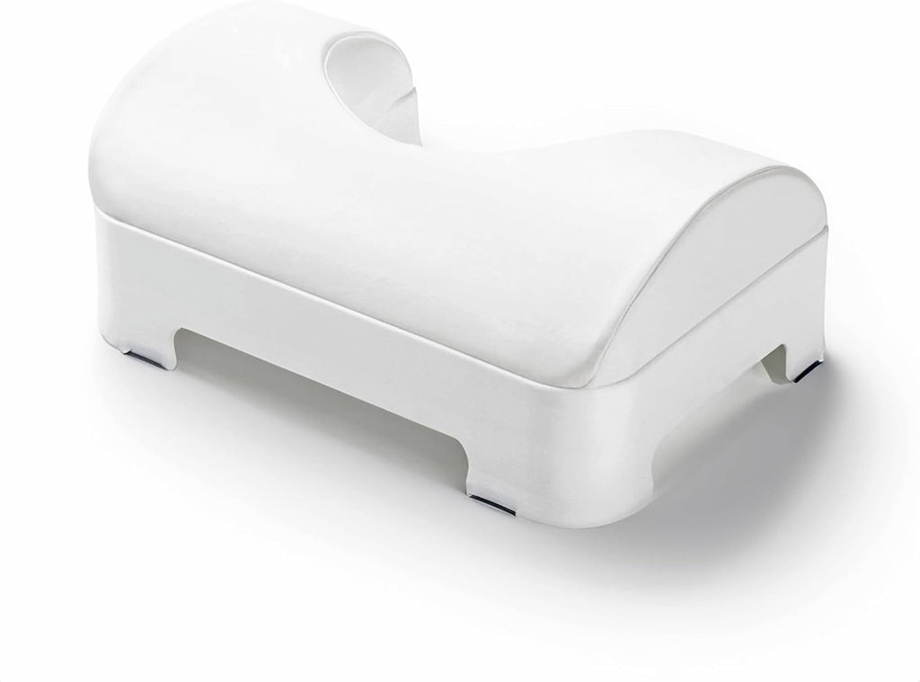 LUXE Bidet NEO 185 White Bidet Attachment, Comfort Soft Footstool, Toilet Seat Bumpers, and Water Filter Gift Set