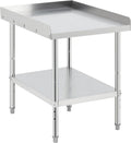 GarveeTech Stainless Steel Grill Stand Table - 24x30x30 Inches, 660 LBS Heavy-Duty Capacity, NSF Certified, with 2' Edge Baffle for Home, Commercial Restaurant Kitchen, Hotel