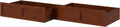 AFI, Set of 2 Extra Long Drawers Queen/King/Twin XL, Walnut