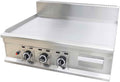 Commercial Stainless Steel LPG Gas Griddle Grill, 35.6' x 21.7' Flat Top Countertop Griddle for Steak, Pancakes & Teppanyaki, 2800Pa, Home & Outdoor Use