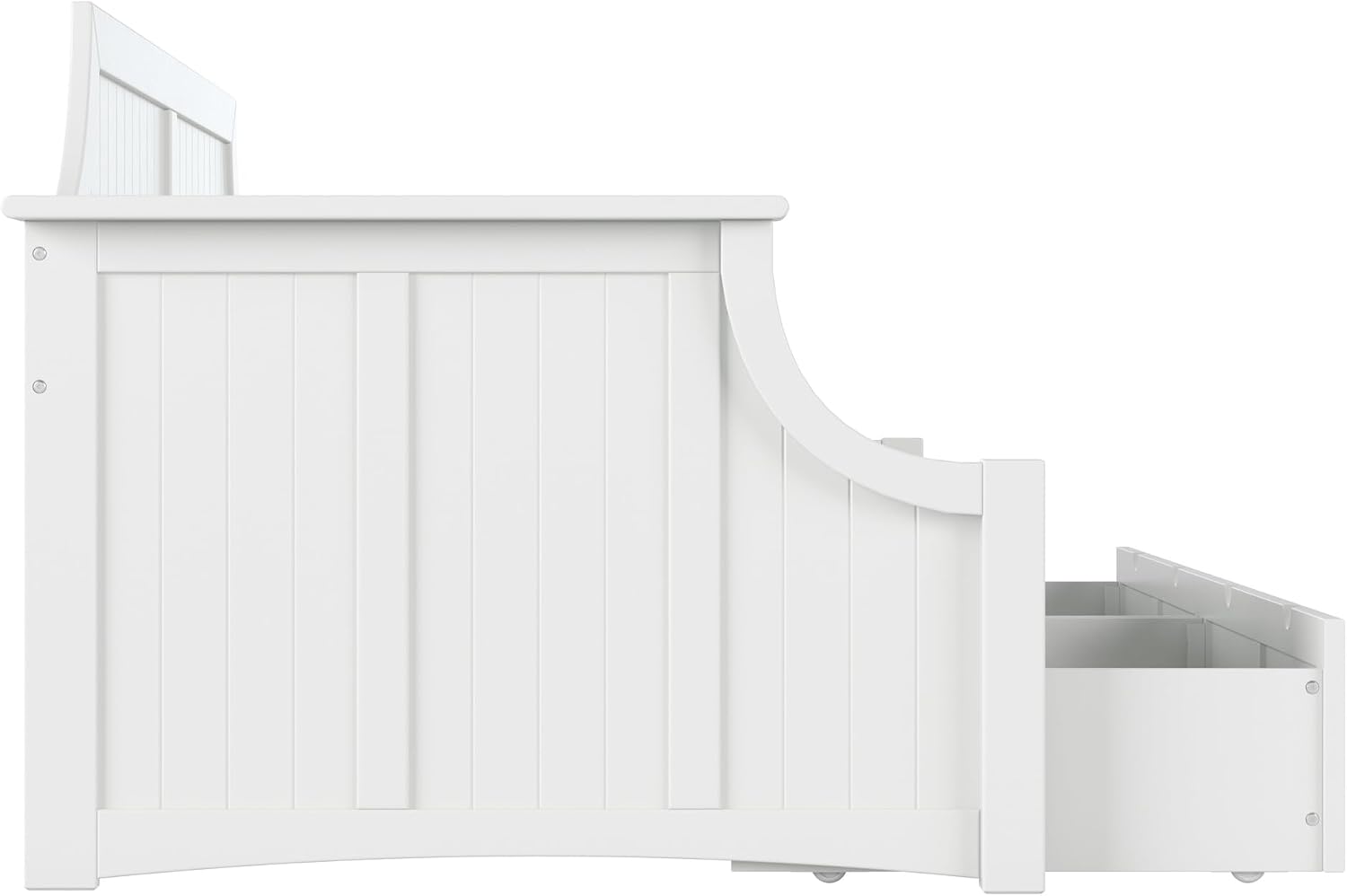 AFI Cambridge Twin Wood Daybed with Set of 2 Drawers in White
