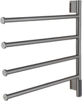 Heated Towel Racks Rotatable, Electric Towel Warmer for Bathroom Wall Mounted with Timer/Temperature Control,Gray