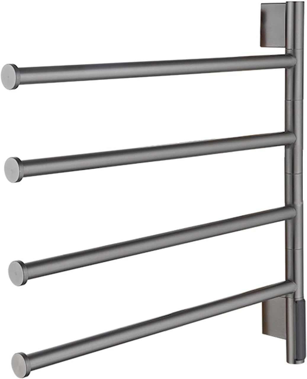 Heated Towel Racks Rotatable, Electric Towel Warmer for Bathroom Wall Mounted with Timer/Temperature Control,Gray