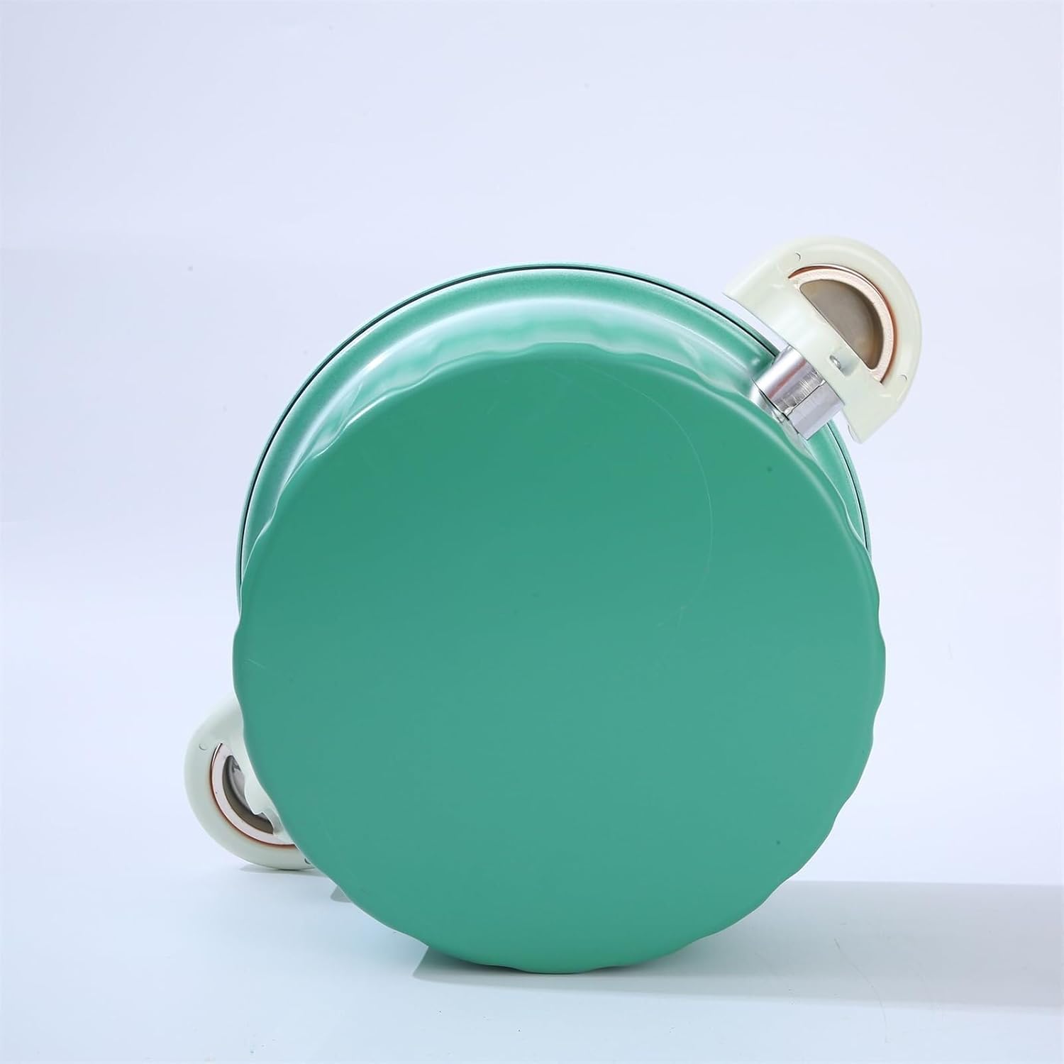 8L Pressure Cooker - Non-Stick Enamel Braiser Pan with Silicone Seal & Spill-Proof Valve, Ideal for Cooking, Green Color - Versatile Kitchen Essential