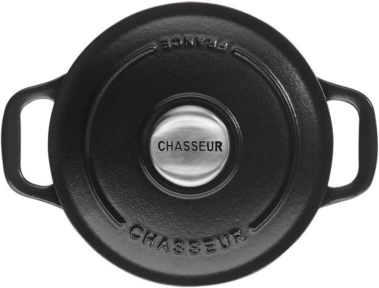 Chasseur Round Casserole, Matt Black, 16 cm, 1.3 Litre