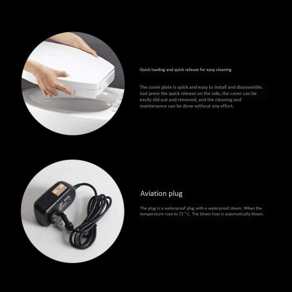 Toilet lid-Toilet Seat, Elongated Advanced Bidet, Soft Closed, Easy Installation