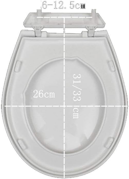 Toilet Seat will Slow Close and Never Loosen, ROUND, Enameled Wood, White
