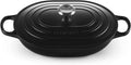 Le Creuset Enameled Cast Iron Signature Oval Casserole with Lid, 3.75 qt., Licorice