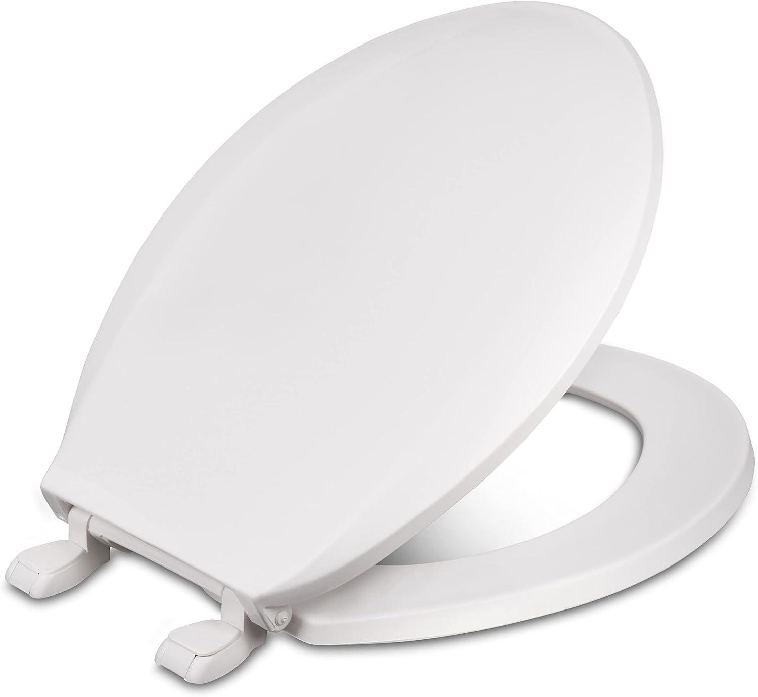 Centoco 6 Pack -Toilet Seat Round, Closed Front with Cover, Residential, Plastic, Made in the USA, 1200-001, White