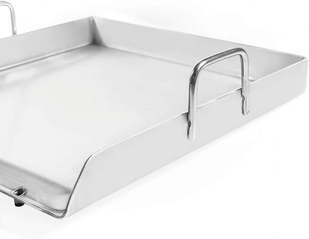SINGLE STOVE Stainless Steel Flat Top Griddle Grill Plancha 18-1/2' x 18-1/2'