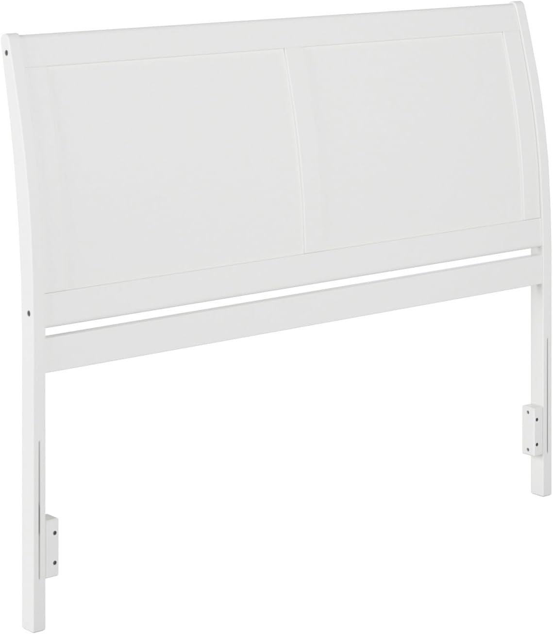 AFI, Portland Queen Sleigh Solid Wood Panel Headboard, White