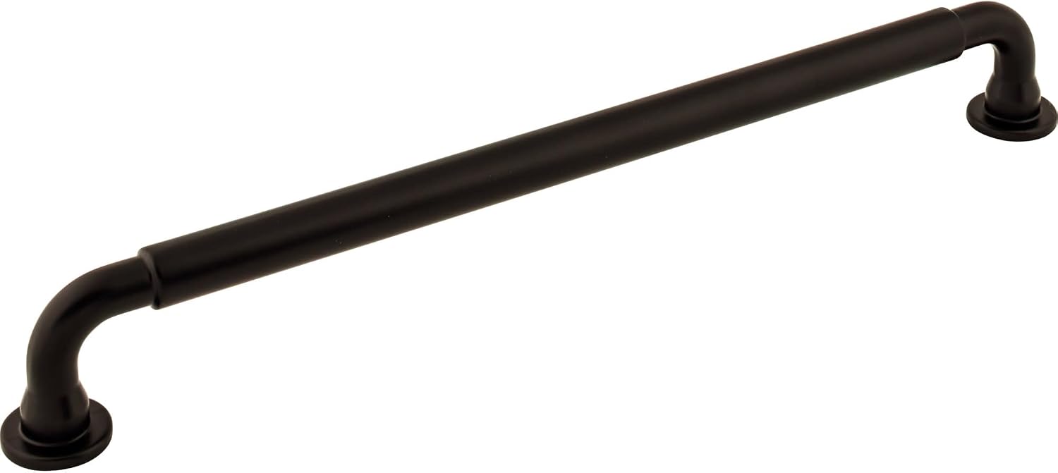 Top Knobs TK828BSN Serene Collection 12 Inch Lily Appliance Pull, Brushed Satin Nickel