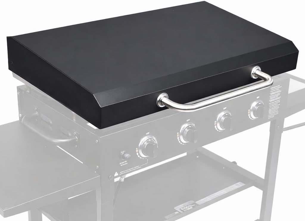 Upgraded Griddle Lid for Blackstone 36 inch Griddle, Hinged Lid Griddle Hard Cover for Blackstone 1554 1836 1825 1818 1565 1866 1984 1560 1863 2122, Heat Resistant Hard Top Lid Cover for Black Stone