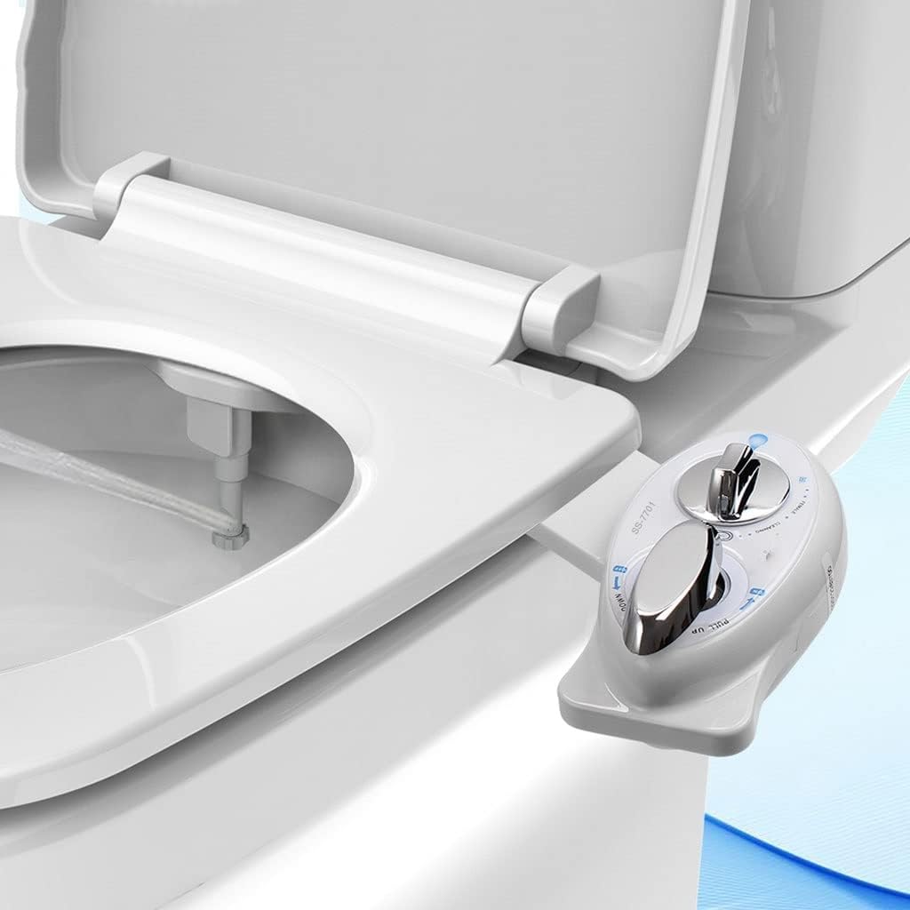 Non-Electric Bidet Toilet Seat Anal Single Left Handle (D 1)