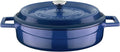 Lava Signature Enameled Cast-Iron Multi-Purpose Braiser Oven - 2-1/2 Quart, Cobalt Blue