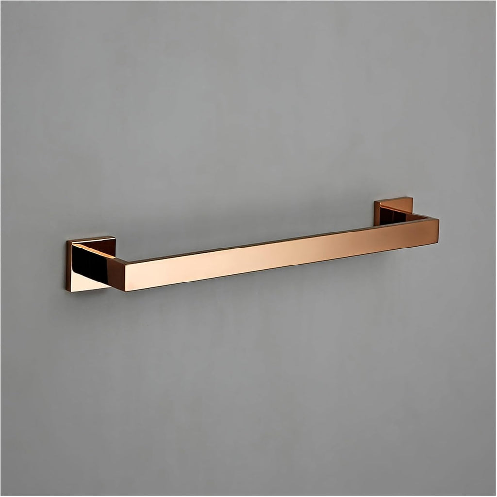 RAHBI Rose Gold Bathroom Accessories Set Wall Mount Shelf Toilet Bath Hardware Paper Holder Towel Bar Rack Rail Rod Robe Hook Hanger Leisurely (Color : 4 Piece Set)