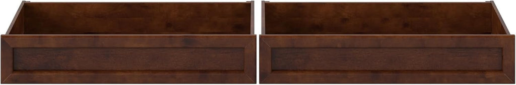 AFI, Mid-Century Modern Under Bed Storage Drawers, Queen/King/Twin XL, Walnut