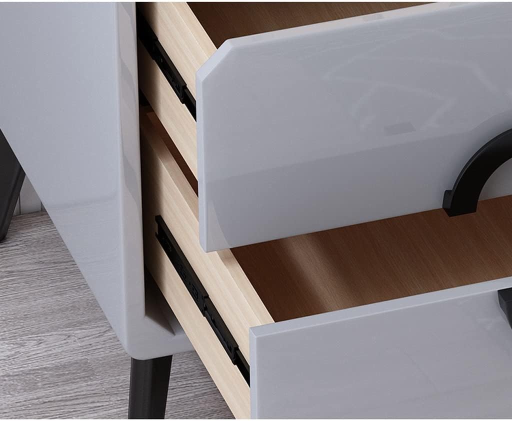 Modern Nightstand Bedside Table Modern Minimalist Paint Complete Storage Side Table Bedroom White Bedside Locker Suitable for Family Living Room End Side Table (Color : B)
