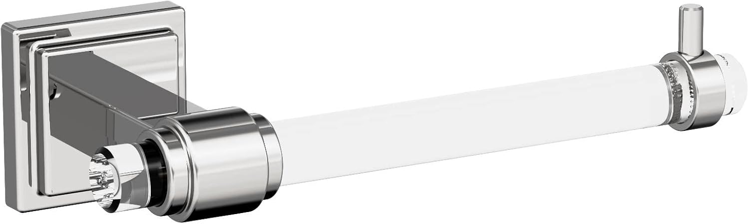 Amerock | Clear/Chrome | Glacio | 5 Piece | Bathroom Accessories Set