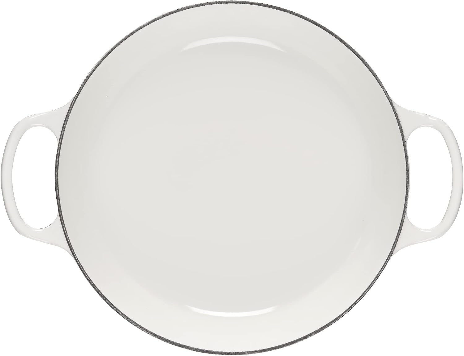 Le Creuset Eiffel Tower Collection Enameled Cast Iron Signature Braiser with Lid, 3.5 qt., White