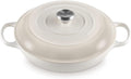 Le Creuset Enameled Cast Iron Signature Braiser, 3.5 qt., Meringue