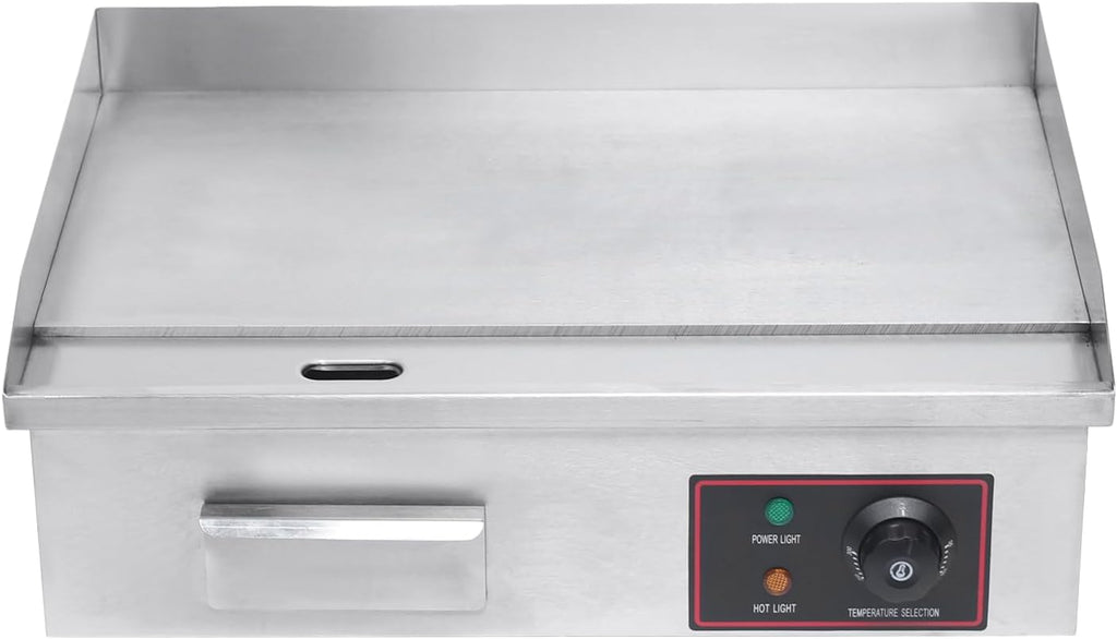 Commercial Electric Griddle 22' 3000W Flat Top Griddle Grill Teppanyaki Grill Non-Stick Countertop BBQ Grill Adjustable Temp Control for Pancake Chicken Steak