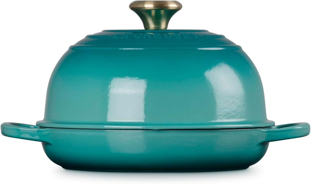 Le Creuset Enameled Cast Iron Signature Round Bread Oven, 9.5 inch, Riviera