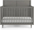 Child Craft Surrey Hill Design 4-in-1 Convertible Baby Crib Nursery Furniture Set, Baby Bed, 3 Drawer Dresser and Chest Drawer, for Babies, Toddlers and Kids Bedroom (3 Piece - Lunar Gray)