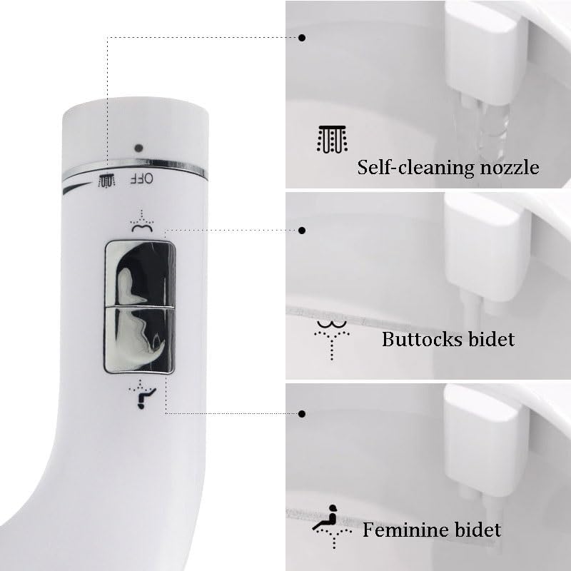 Household Bidet with Nozzles for Buttocks Vulva Cleaning Self-cleaning Non-electric Bidet