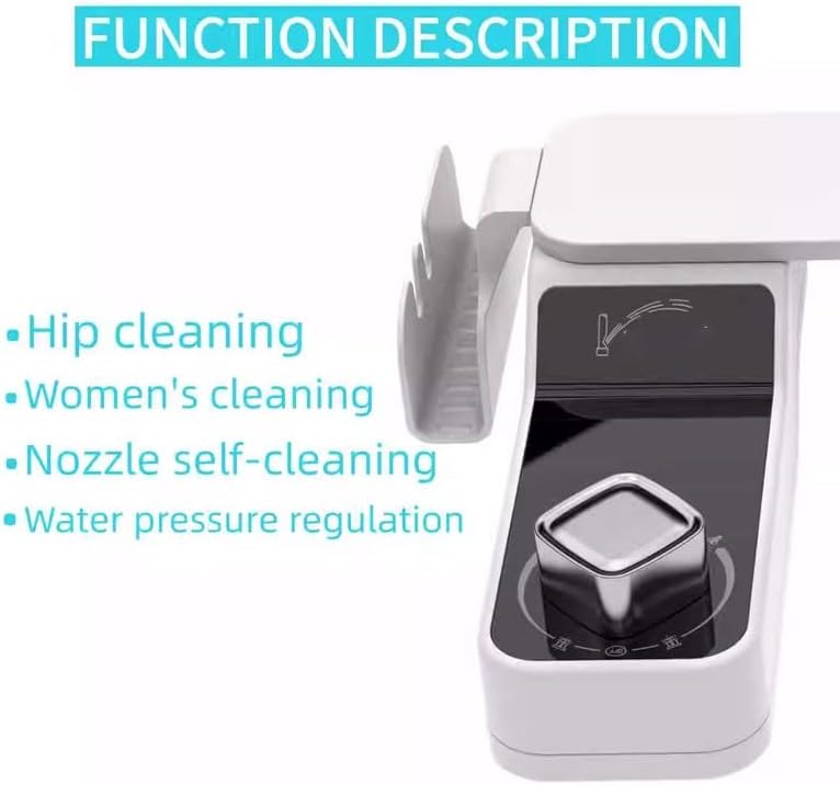 ABS Household Electric-free Toilet Cleaning Device Foldable Non-electric Bidet Non-powered(Style 1)