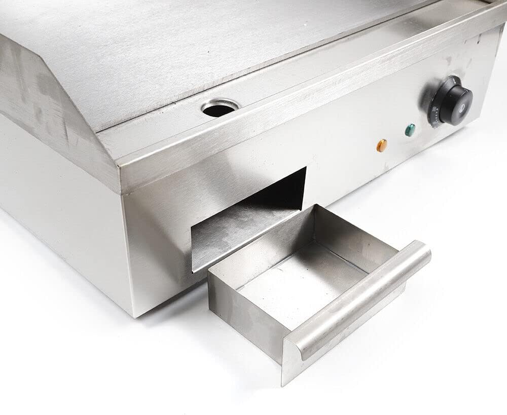 110V 3000W Electric Griddle Commercial,Flat Top Grill Countertop Griddle Hot Plate,Commercial Griddle Restaurant Kitchen for Snack Making in Commercial Places & Snack Bars & Cafes